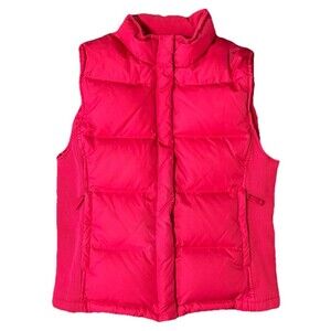 Vintage Gap Men’s Y2K Red Quilted Down Puffer Athleisure Sporty Casual Zip Up Sm